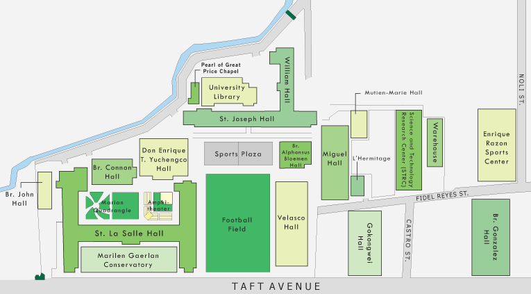 Map Campus De La Salle University