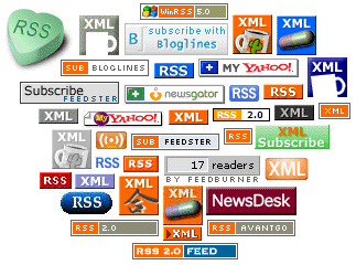 RSS graphical icons under Creative Commons License