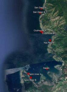 Figure 3. Map showing OMLC monitoring stations in Municipality of Lian.