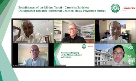 Establishment of the Miriam Yusoff-Carmelita Bardelosa Distinguished Research Professorial Chairs in Malay-Polynesian Studies