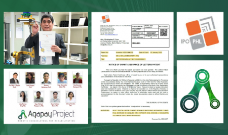 DLSU – IBEHT got its 1st Patent Certificate from the AGAPAY Project