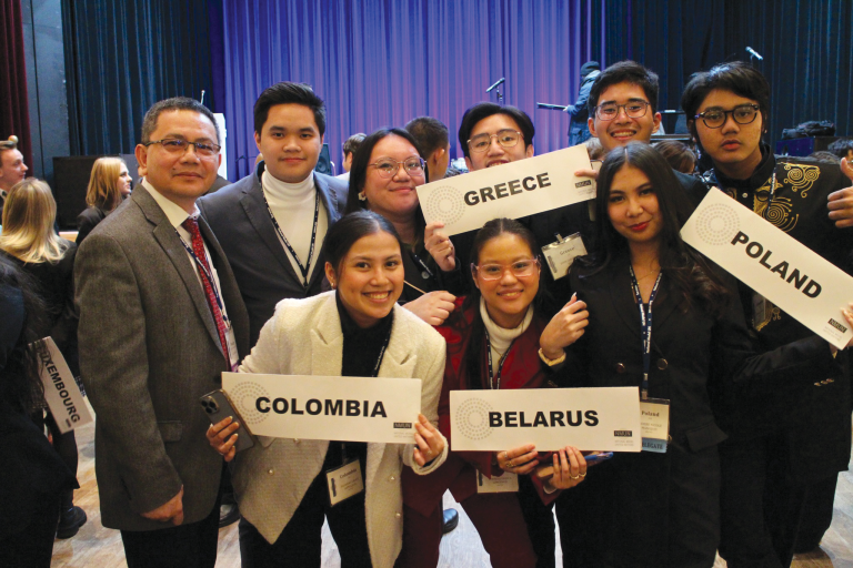 Students receive awards in NMUN Germany 2023 De La Salle University