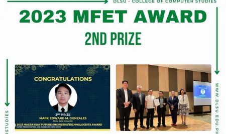 CCS student bagged 2nd prize in 2023 MFET Award