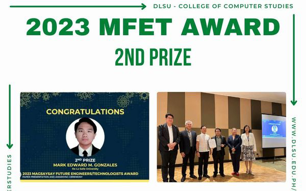 CCS student bagged 2nd prize in 2023 MFET Award