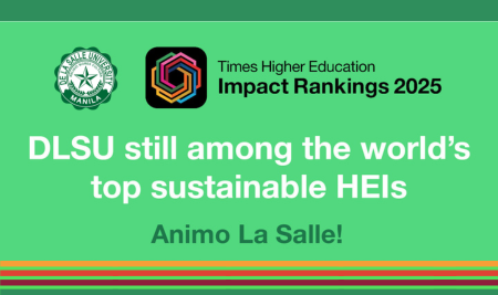 DLSU still among the world’s top sustainable HEIs
