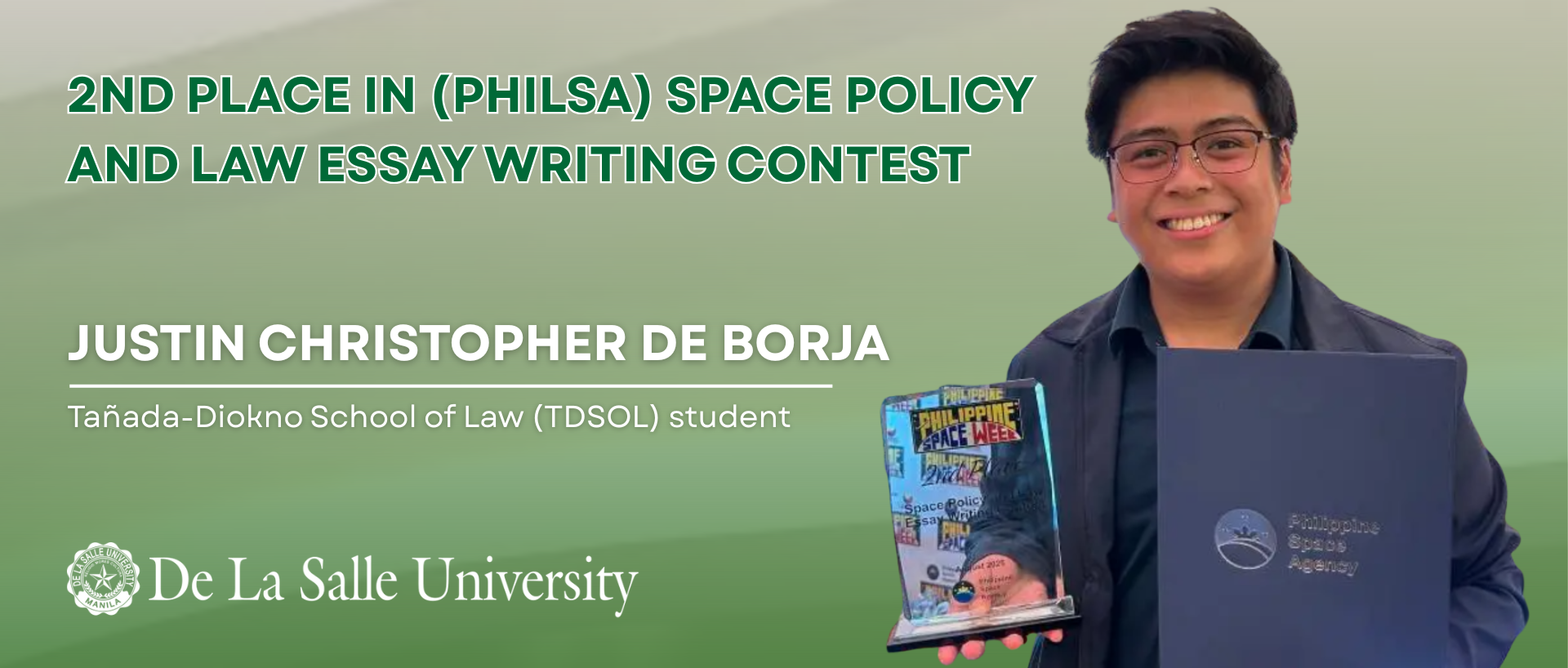 Law student bags 2nd place in Philippine Space Agency essay competition-img