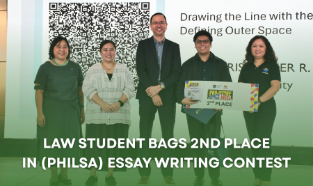 Law student bags 2nd place in Philippine Space Agency essay competition